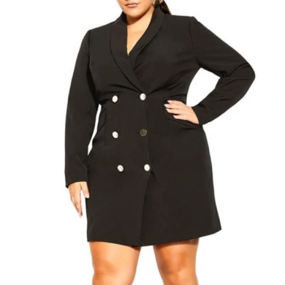 CITY CHIC BLAZER DRESS | 20